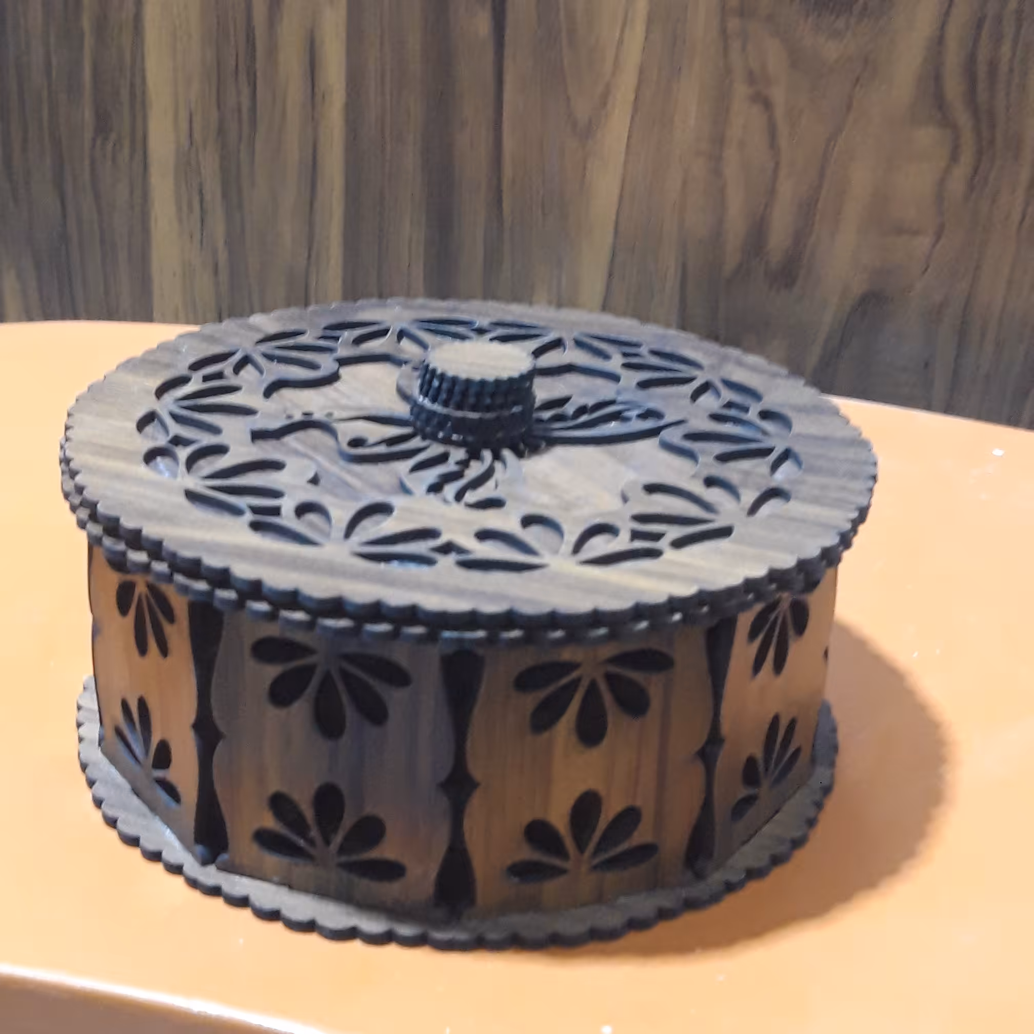 جعبه چوبی پذیرایی 