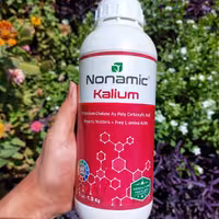 نونامیک کالیم کود مایع پتاسیم 60٪ یک لیتری با pH خنثی و جذب و تاثیر گذاری فوق العاده