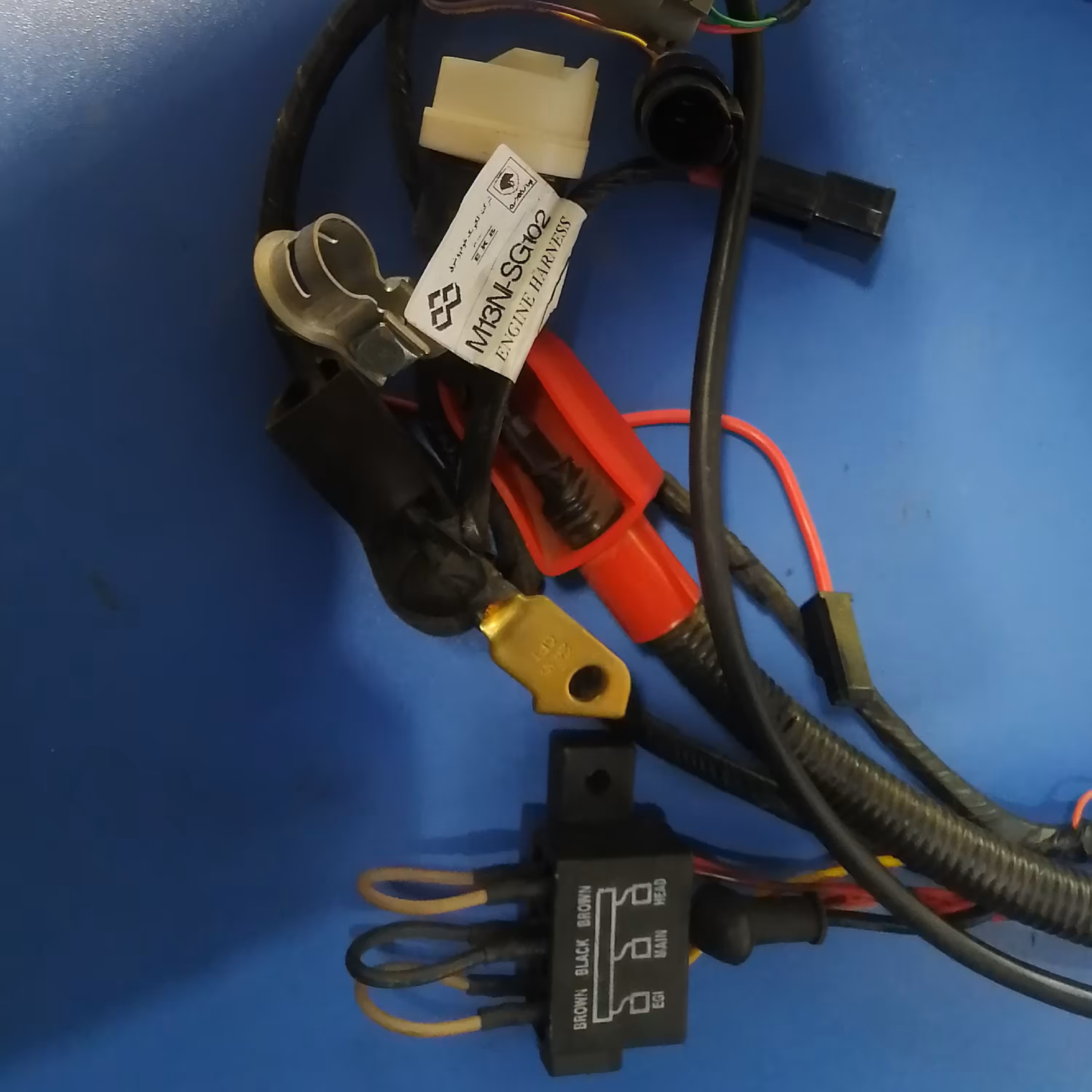 سیم کشی باطری و دینام پراید شماره SG102 برند EKS