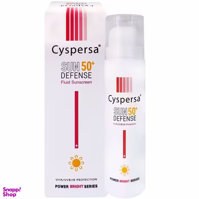 فلوئید ضد آفتاب SPF50 سیسپرسا مدل Power Bright حجم 50 میلی لیتر