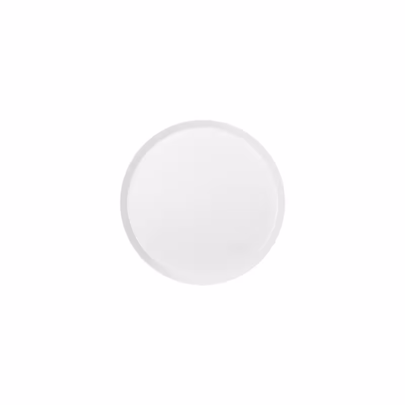 بشقاب تخت چینی زرین فرم اس سفید (سایز 15)