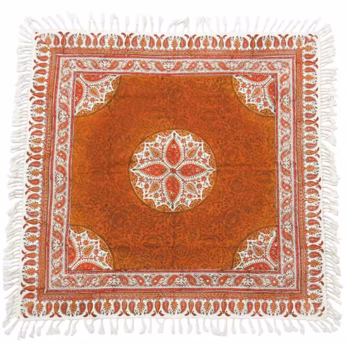 رومیزی قلمکاری شده اعلا سایز 80 در 80 سانتی متر 