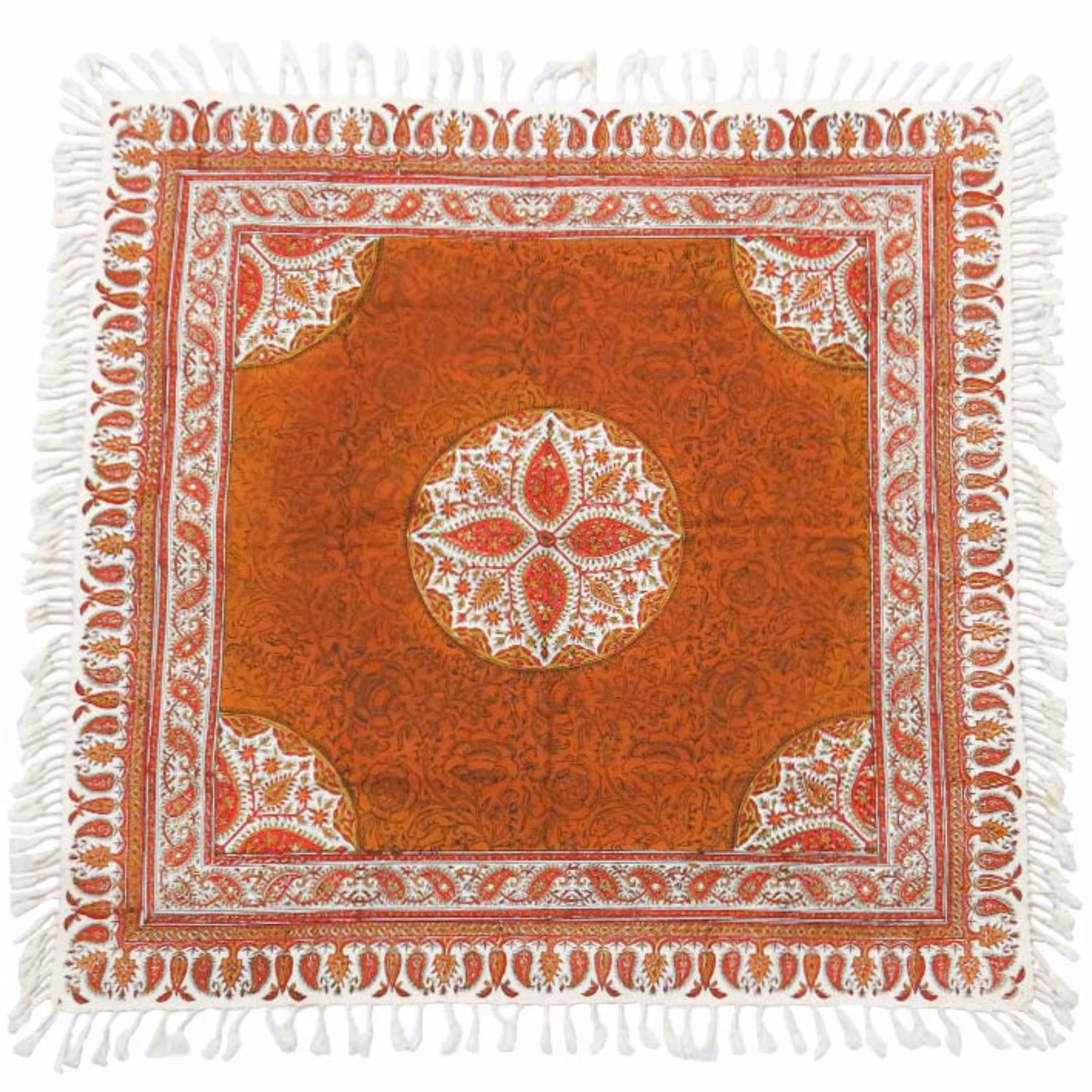 رومیزی قلمکاری شده اعلا سایز 80 در 80 سانتی متر 