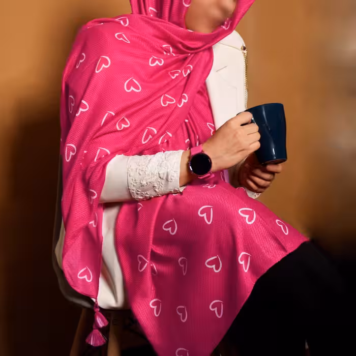 ست ساعت و شال قلبی