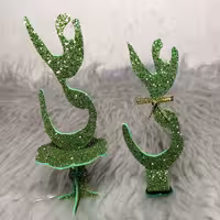  گیفت غدیر طرح  نام مبارک علی پک 10 عددی ، رنگ سبز با فوم اکلیلی