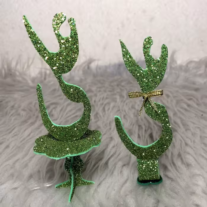  گیفت غدیر طرح  نام مبارک علی پک 10 عددی ، رنگ سبز با فوم اکلیلی