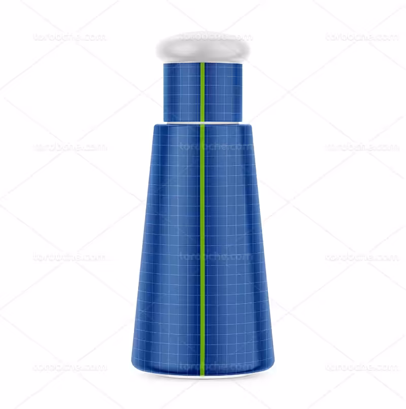 موکاپ بطری آرایشی لایه باز | گرافیک با طعم تربچه