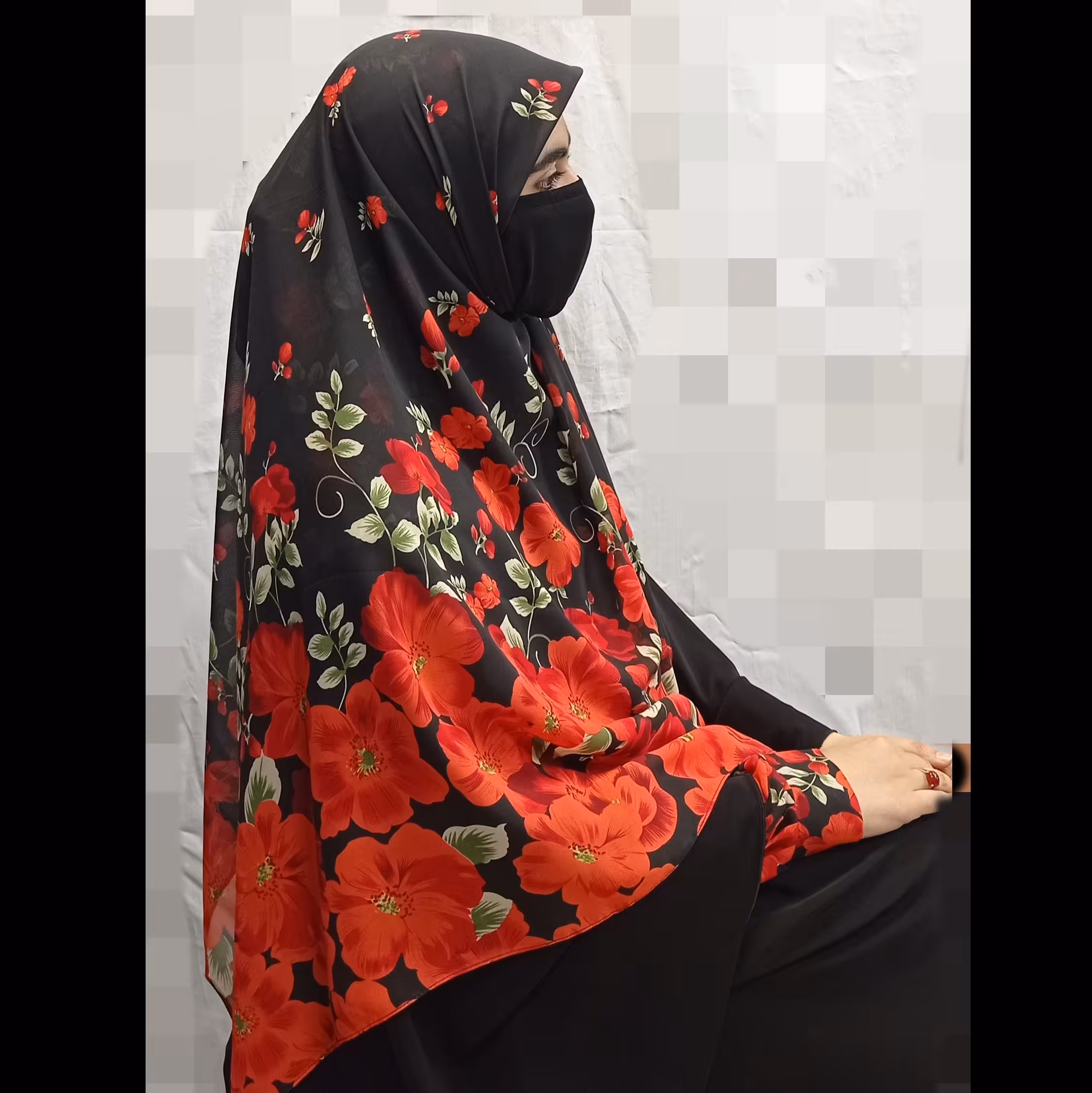 ست ساق وروسری شلوغ به خلوت