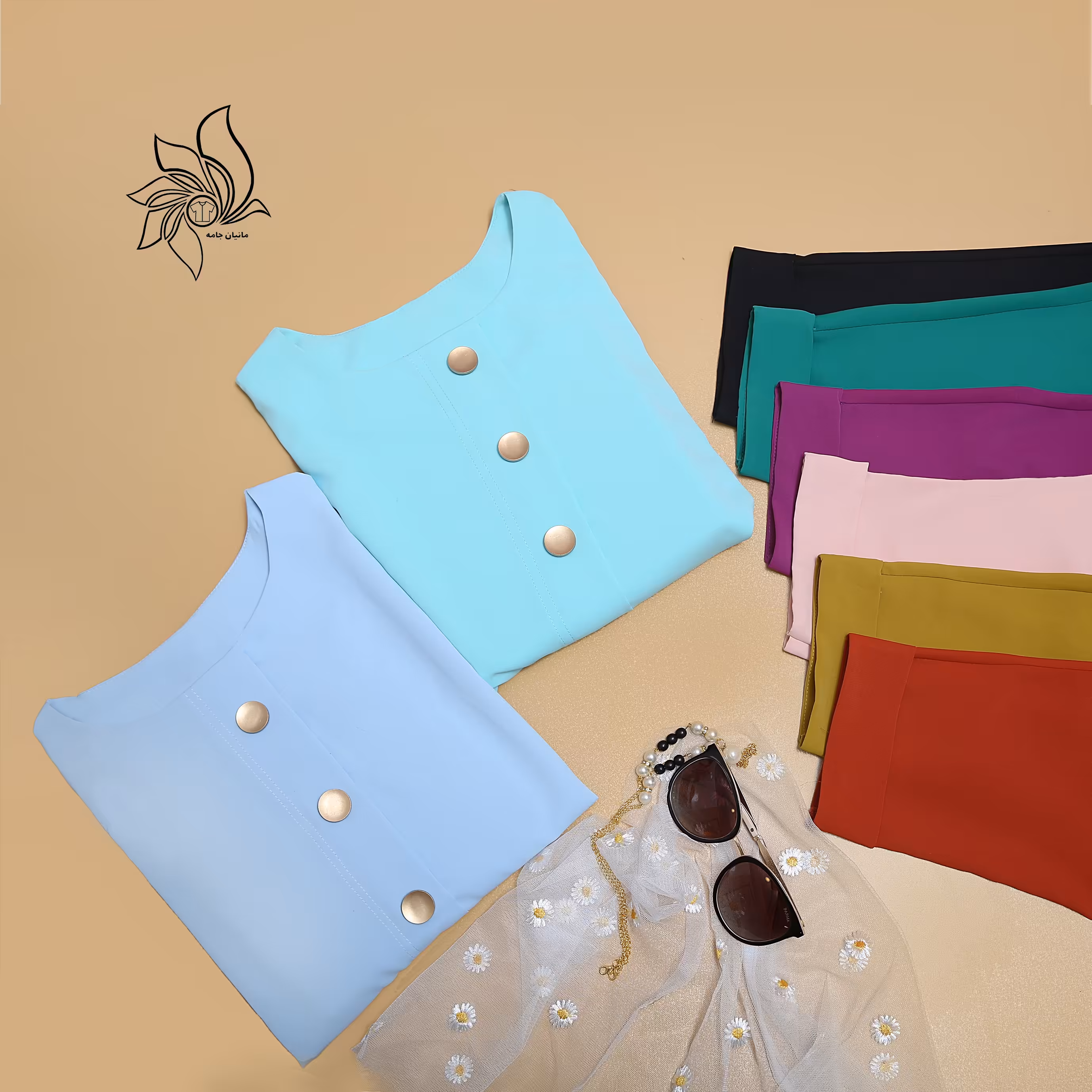 شومیز آستین دوبل الیزه