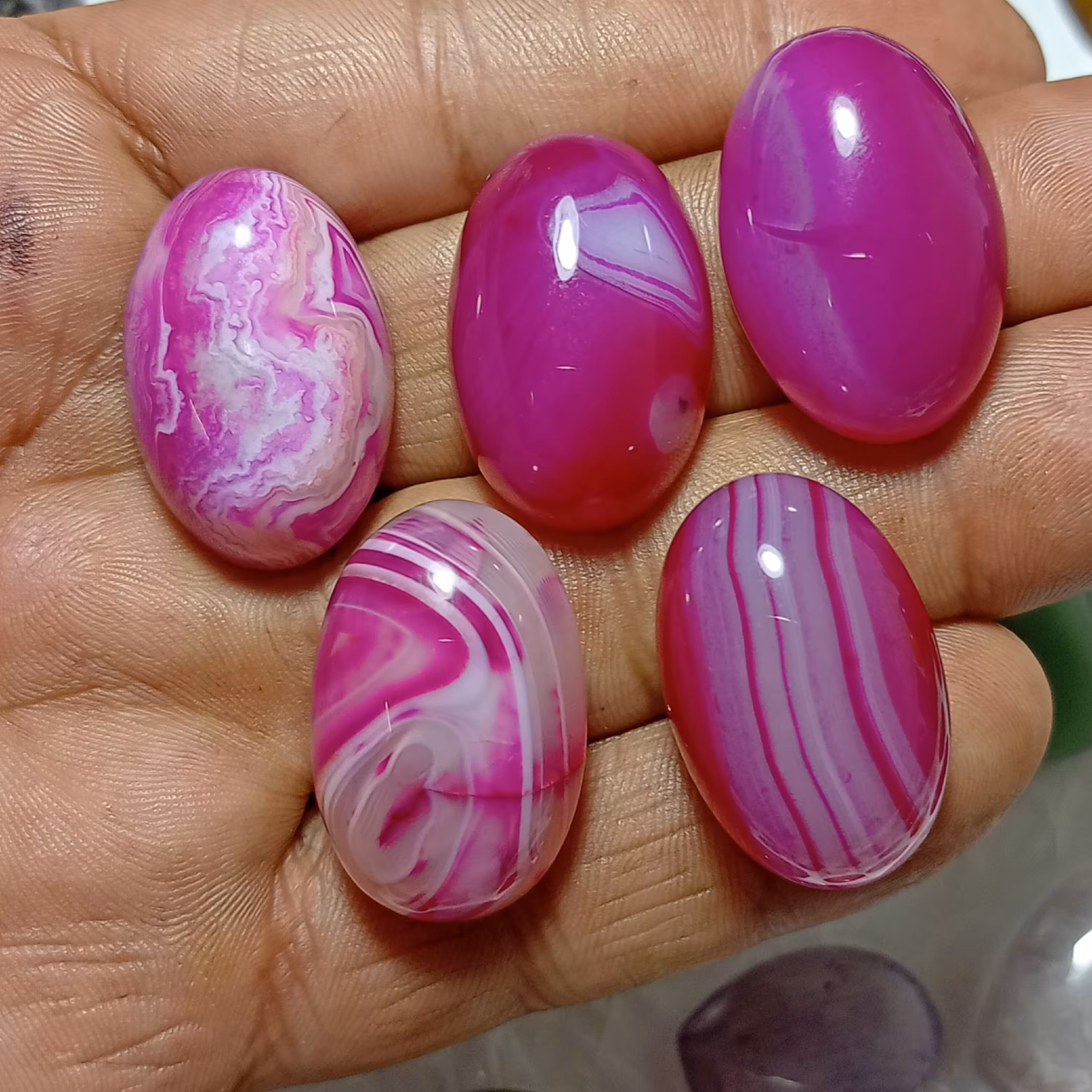 عقیق صورتی  دامله