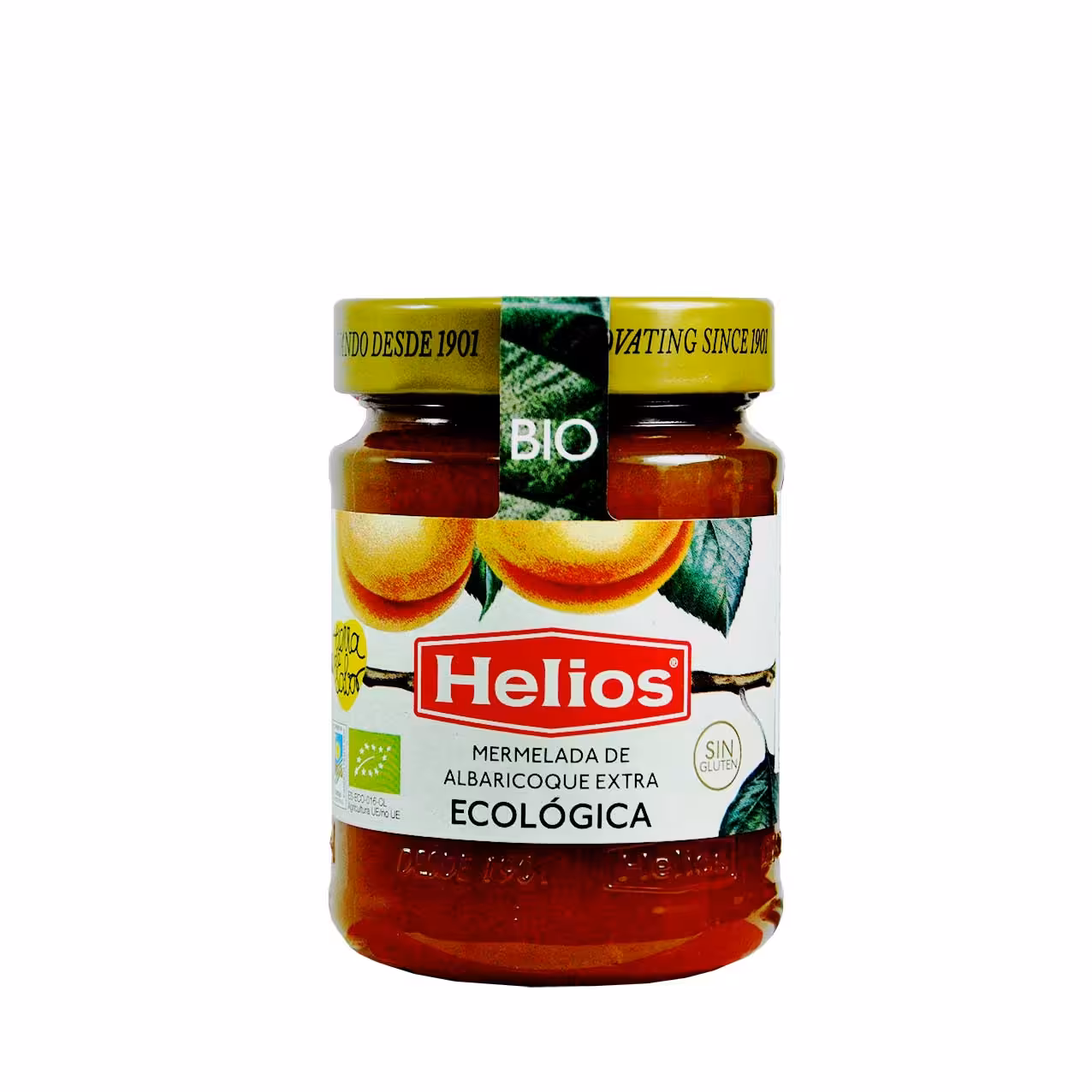 مارمالاد ( مربا ) زردآلو ارگانیک بدون گلوتن هلیوس - helios