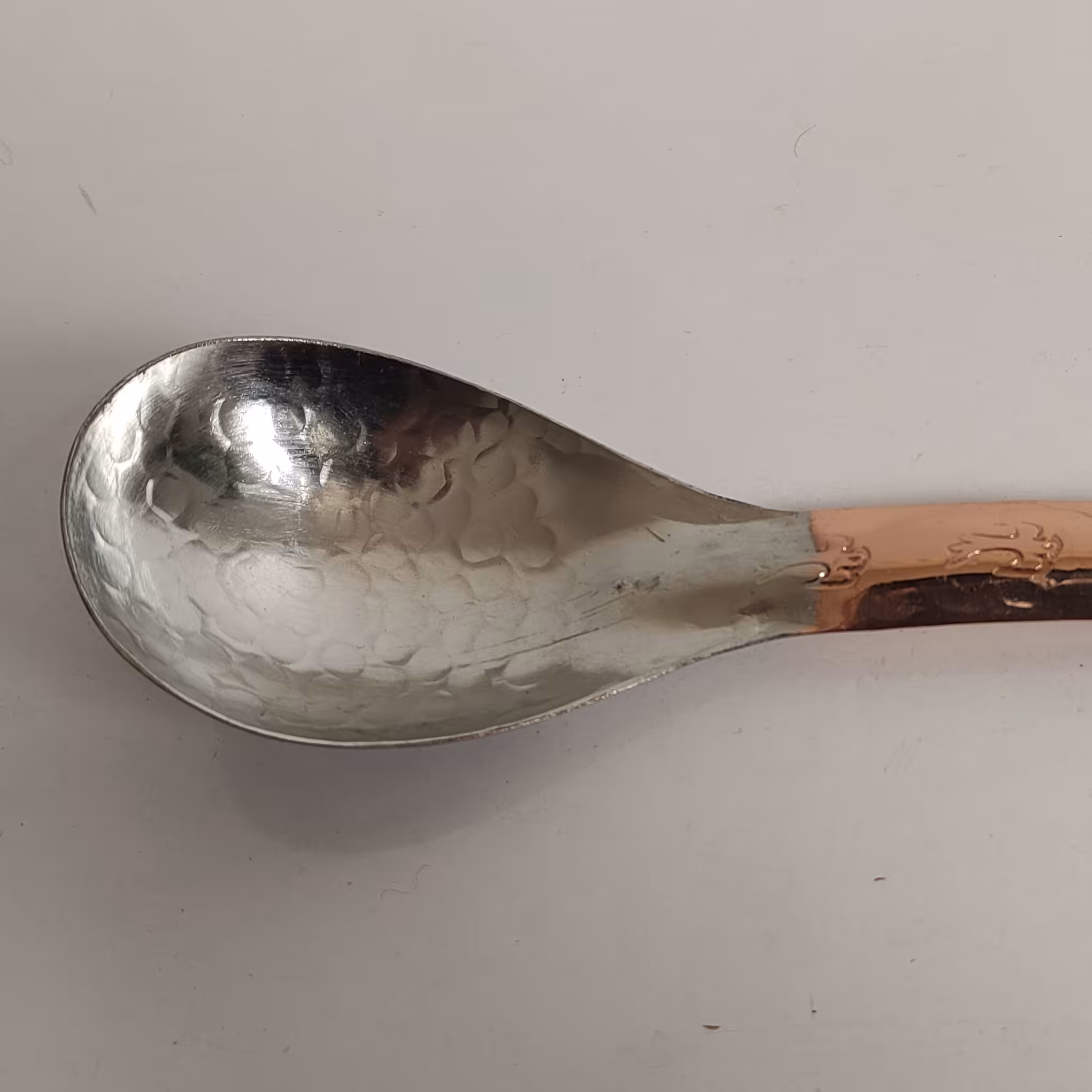 قاشق آجیل خوری مسی دورنگ نانو شده