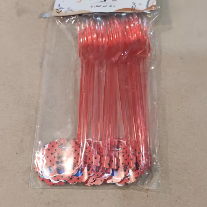 چنگال 10 عددی تم تولد دختر کفشدوزکی 