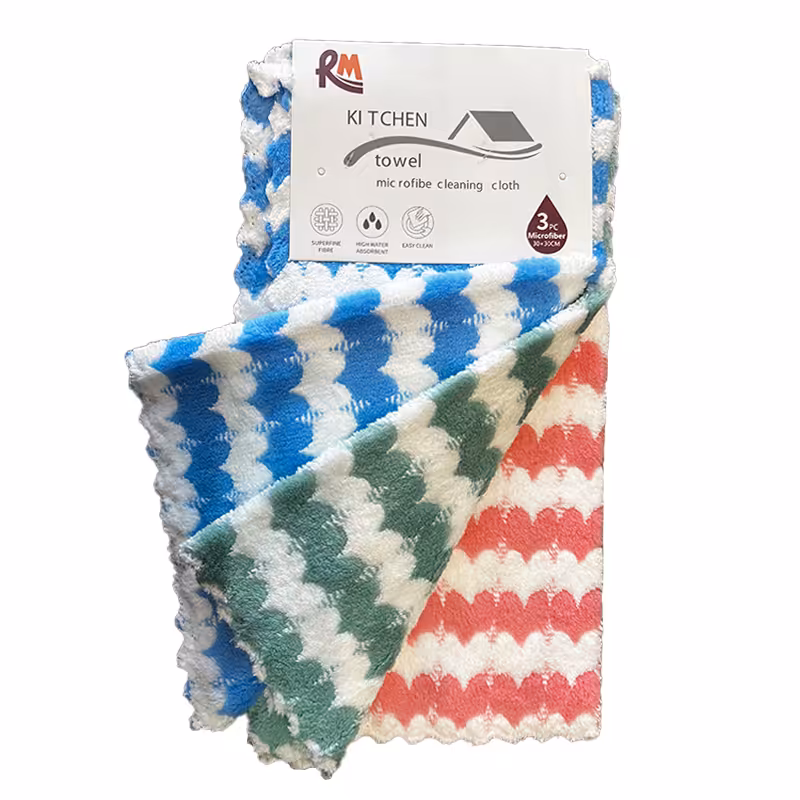 دستمال آشپزخانه مدل پولیشی بسته 3 عددی