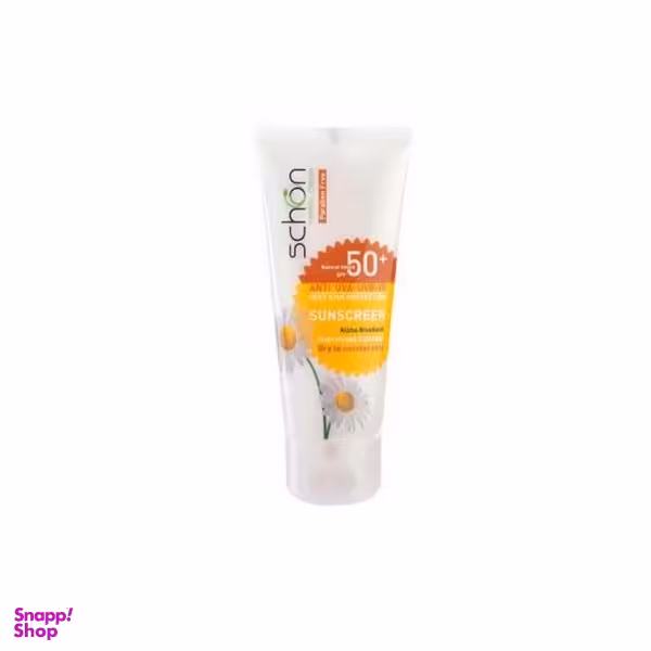 کرم محافظ آفتاب شون (Schon) با SPF50+ حجم 50 میلی‌لیتر کم رنگ