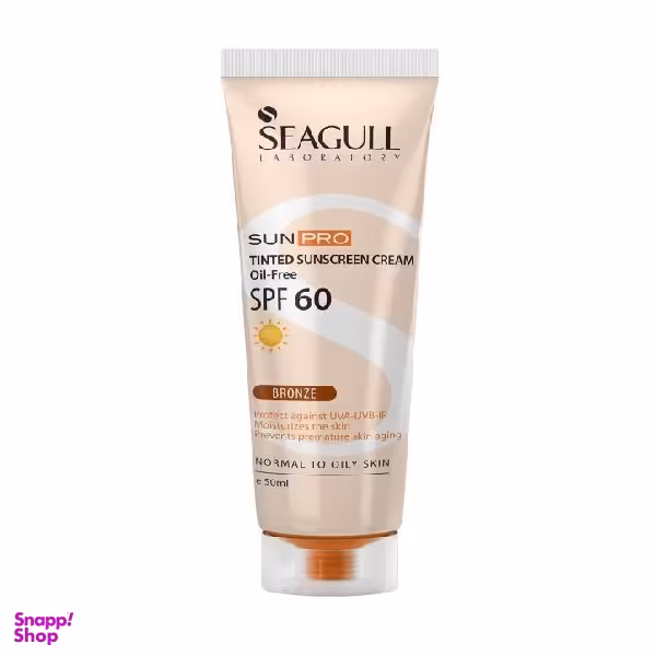 کرم ضد آفتاب سی گل با SPF60 رنگ برنز حجم 50 میلی لیتر