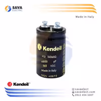 خرید خازن 6800 میکروفاراد 160 ولت DC کندیل ایتالیا K02160682 | ساوا الکتریک