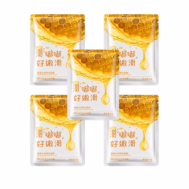  ماسک صورت بایو آکوا مدل NILY-HON وزن 30 گرم بسته 5 عددی 