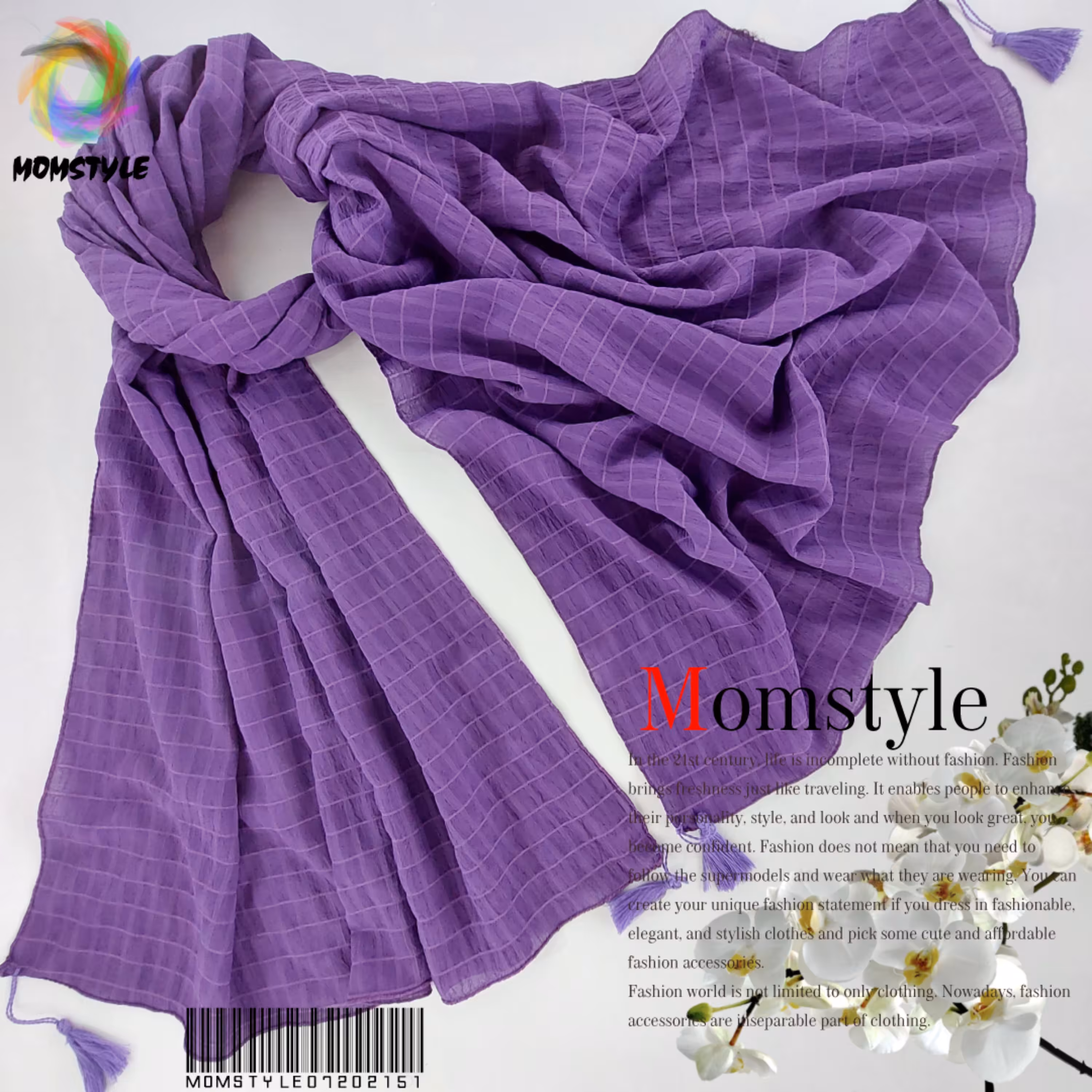 شال نخی مام استایل کد 52-2145