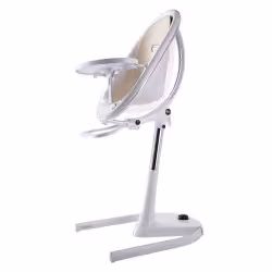 صندلی غذای کودک رنگ سفید-شامپاینی مدل Moon