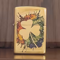 فندک زیپو طلایی گشنیز 