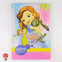 دفتر مشق 100 برگ دوختی طرح سوفیا جلد سخت برند آونگ