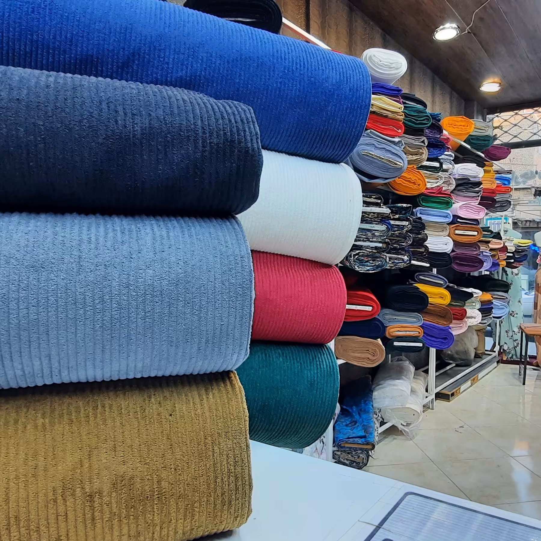 مخمل کبریتی سایز درشت حوله ای