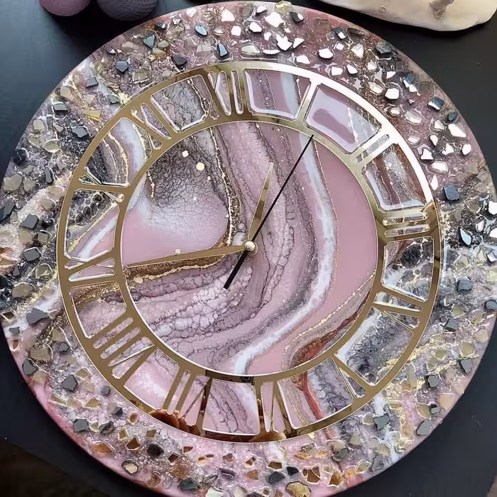 ساعت دیواری رزینی 