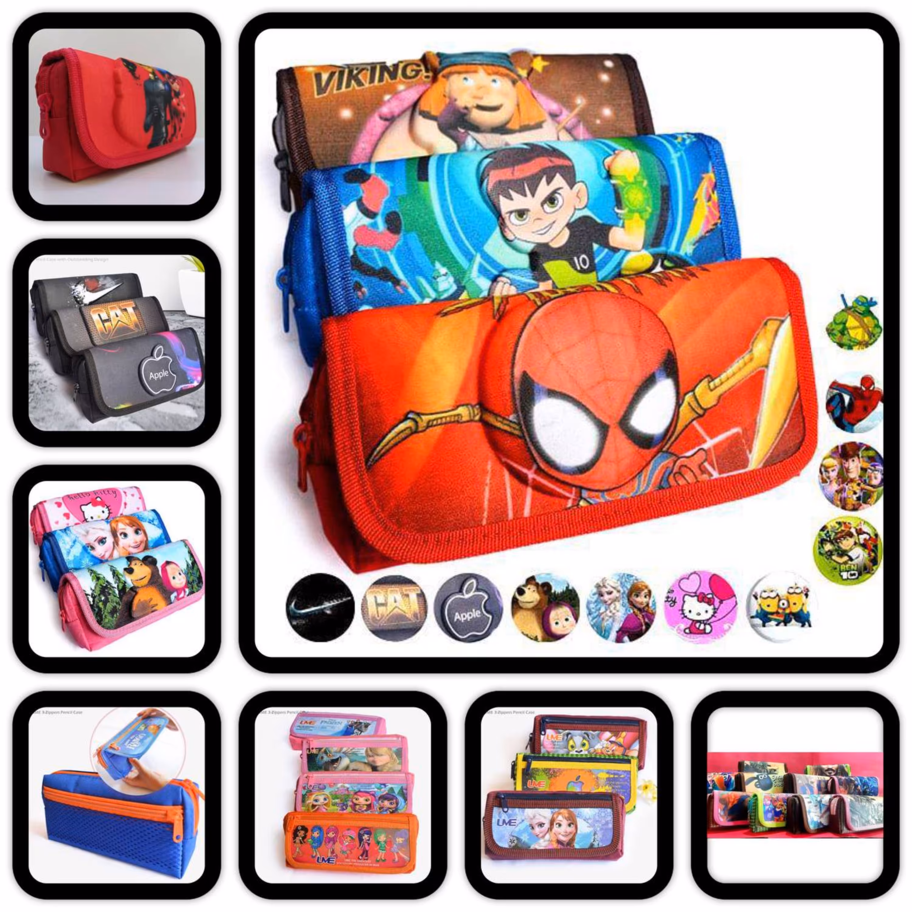 جامدادی دو زیپ عکس دار