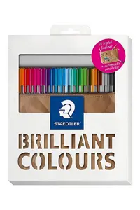 روان نویس نوک نمدی بسته 20 رنگ کیف دار staedtler