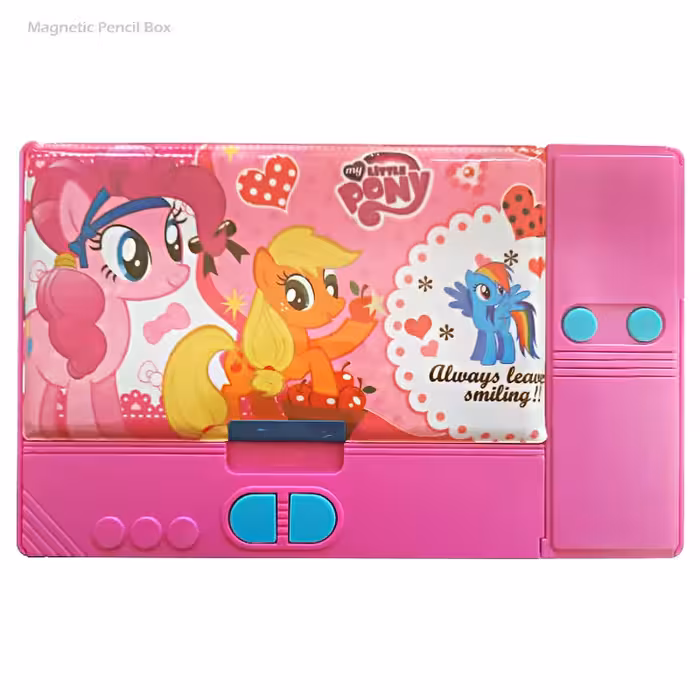 جامدادی کتابی دکمه دار بزرگ طرح دخترانه