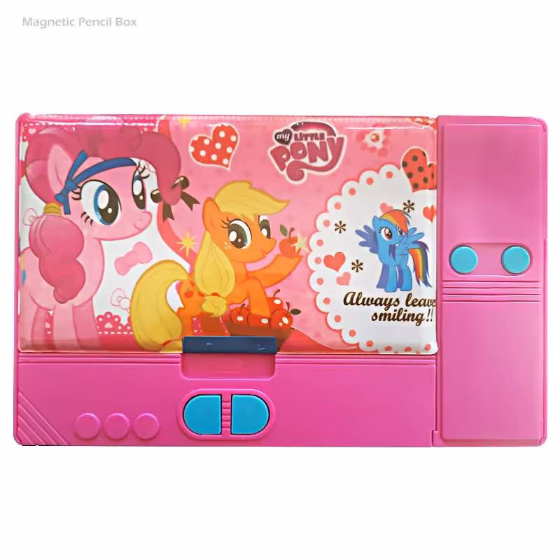 جامدادی کتابی دکمه دار بزرگ طرح دخترانه