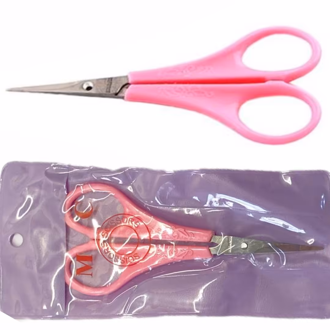 قیچی ابرو دسته صورتی