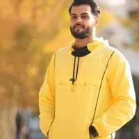 هودی مردانه D109 برساد رنگ زرد سایز 2XL