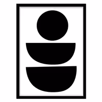 قیمت و خرید تابلو دکوراتیو مدل اشکال گرافیکی انتزاعی کد 1138