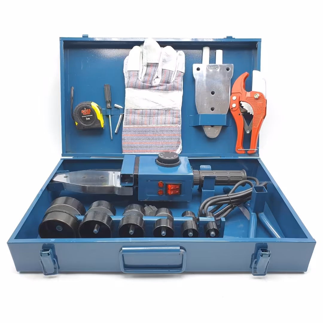 اتو لوله BOSS مدل باس قدرت 3000 وات صنعتی تکنولوژی المان بهمراه راکت یدک لوازم کامل و جعبه فلزی دارای 6 ماه گارانتی