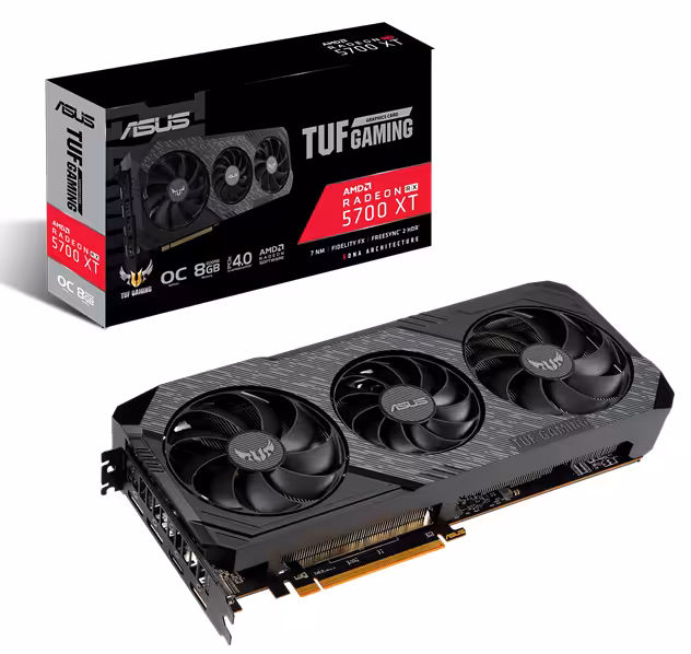 کارت گرافیک  ایسوس مدل TUF 3-RX5700XT-O8G-EVO-GAMING حافظه 8 گیگابایت