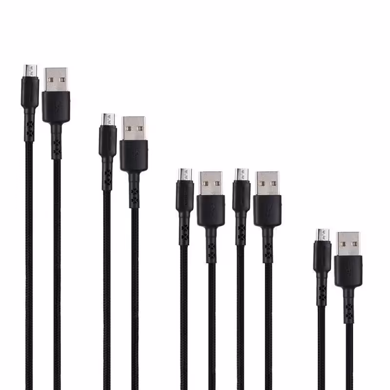 کابل تبدیل USB به MicroUSB کلومن مدل KD-30 بسته 5 عددی