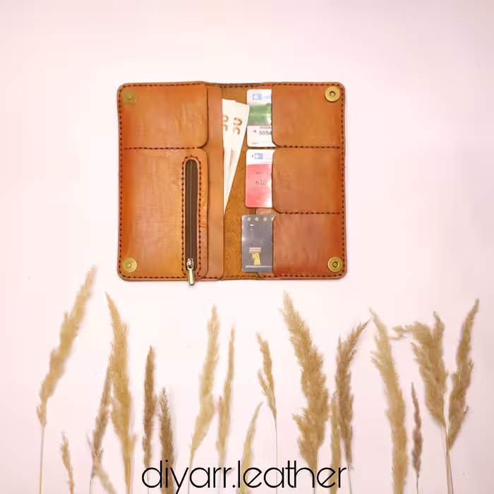 کیف پول چرم دست دوز