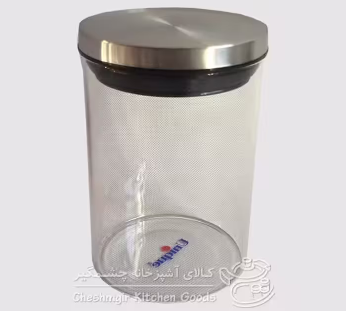 بانکه شیشه ای با درب استیل UN-2103