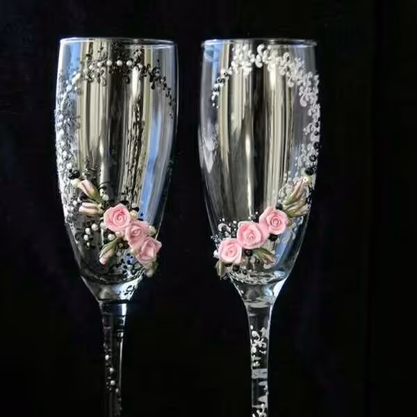 پک دوعددی جام کریستالی عسل مخصوص سفره عقد