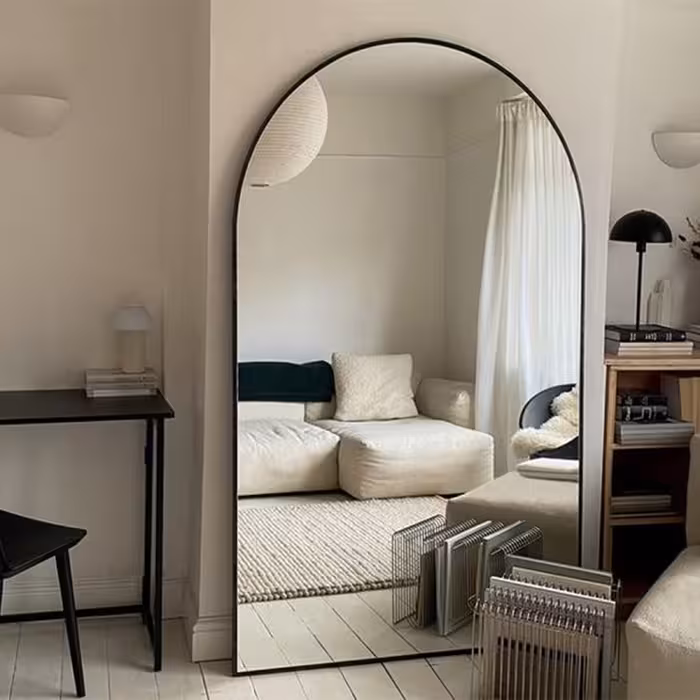 آینه مدل قدی چوبی طرح ماندگار کد w-180-100