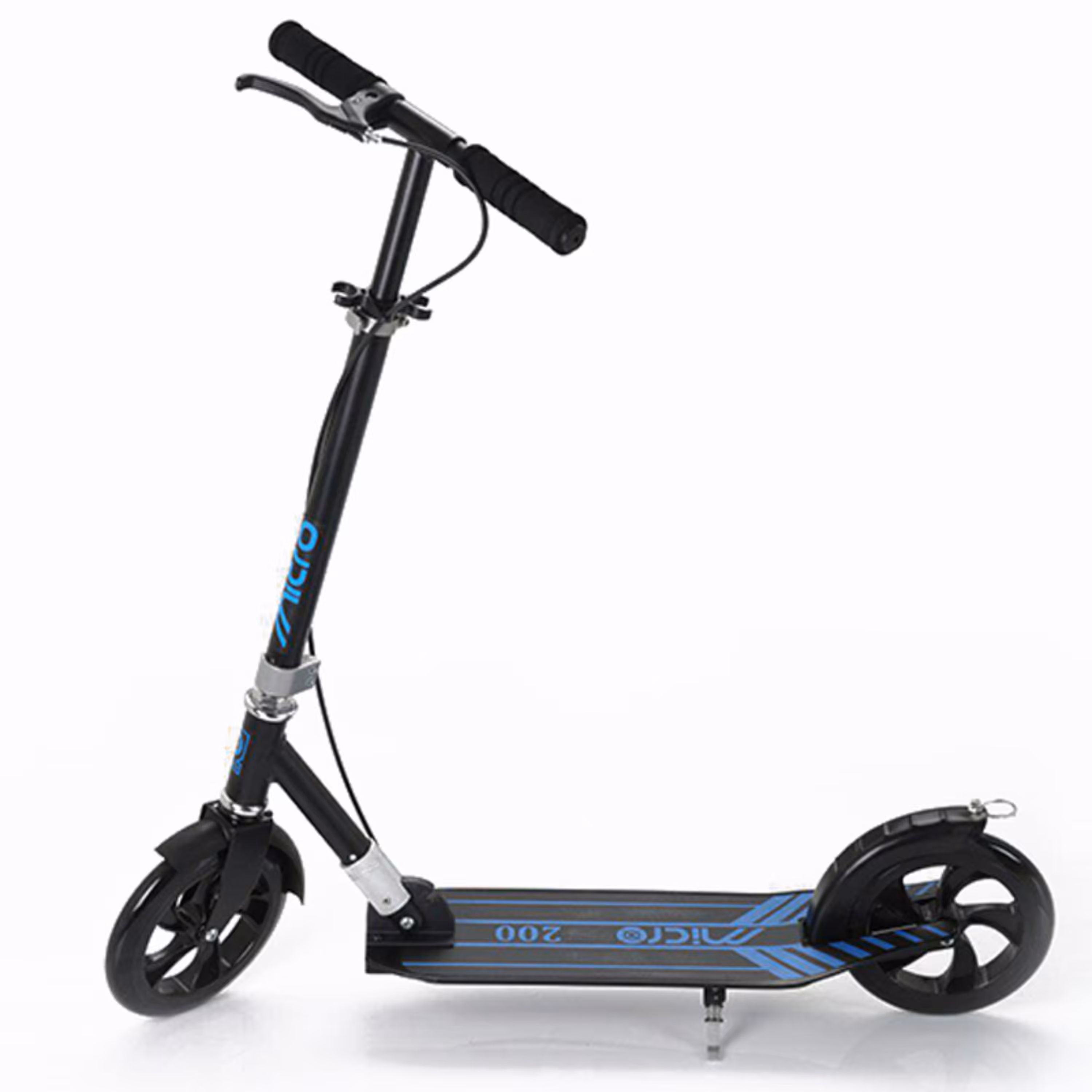 اسکوتر دو چرخ میکرو s200 ترمز دار رنگ مشکی آبی