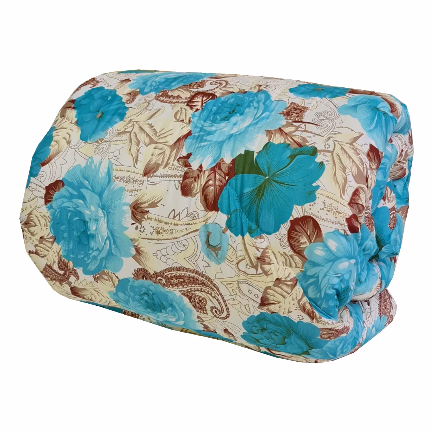 لحاف کرسی مدل رز آبی سایز 300x300 سانتی متر