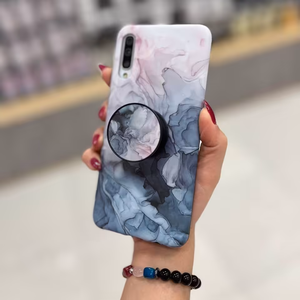 قاب گوشی سامسونگ A32 4g  طرح کهکشانی همراه پاپسوکت ست