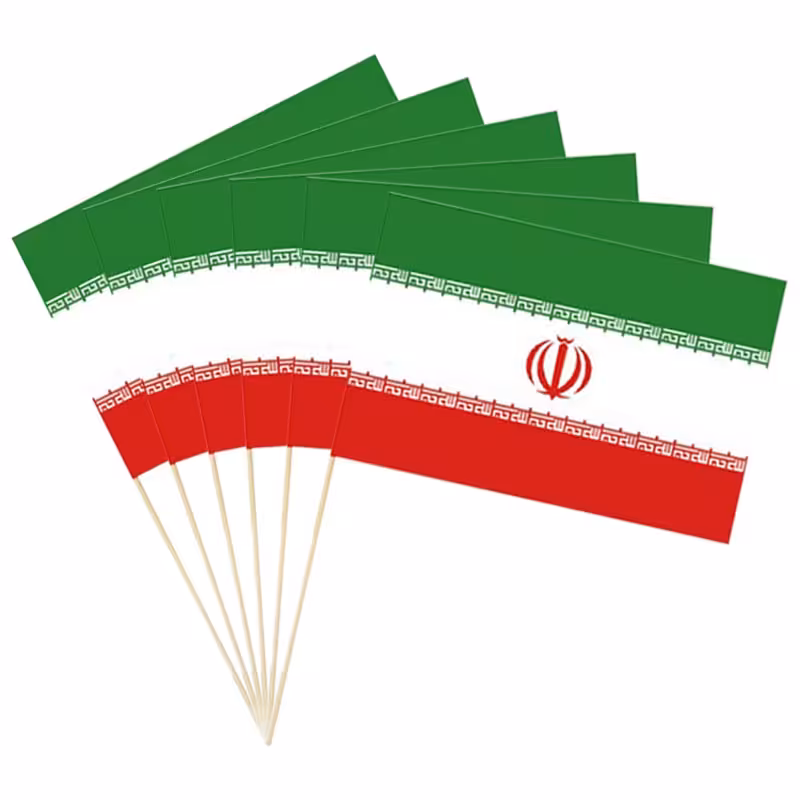 خرید پرچم کاغذی ایران بسته 50 عددی
