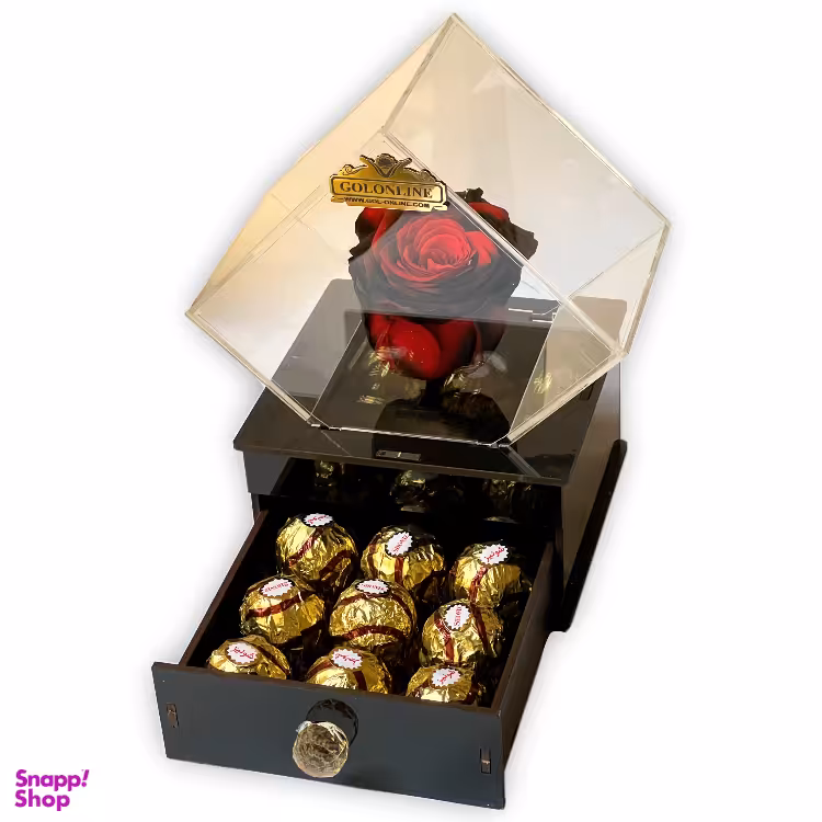 باکس گل جاودان گل آنلاین مدل تندیسی کد 21