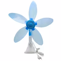 پنکه  گیره دار   5 پر 220 ولت (رنگ رندوم )