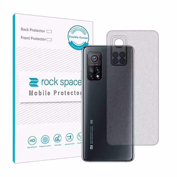 گلس محافظ پشت گوشی شیائومی Mi 10T Pro 5G مدل نانو هیدروژل مات برند راک اسپیس کد 9244S