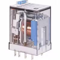 رله شیشه ای 10 آمپر 8 پایه 220vac برند finder-60.12.8230.0040
